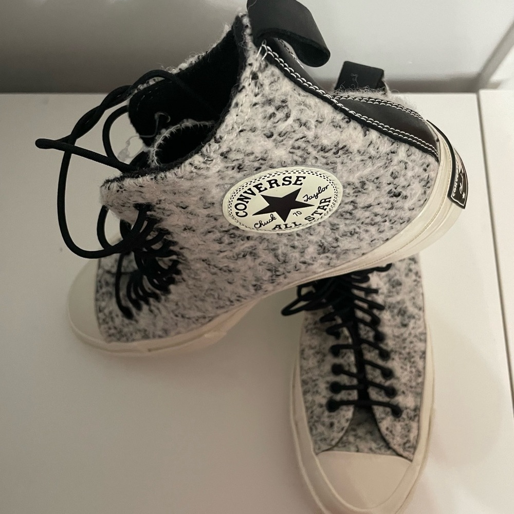 NWOB Converse Chuck 70 Boucle Wool High Top Sneaker - Picture 7 of 7